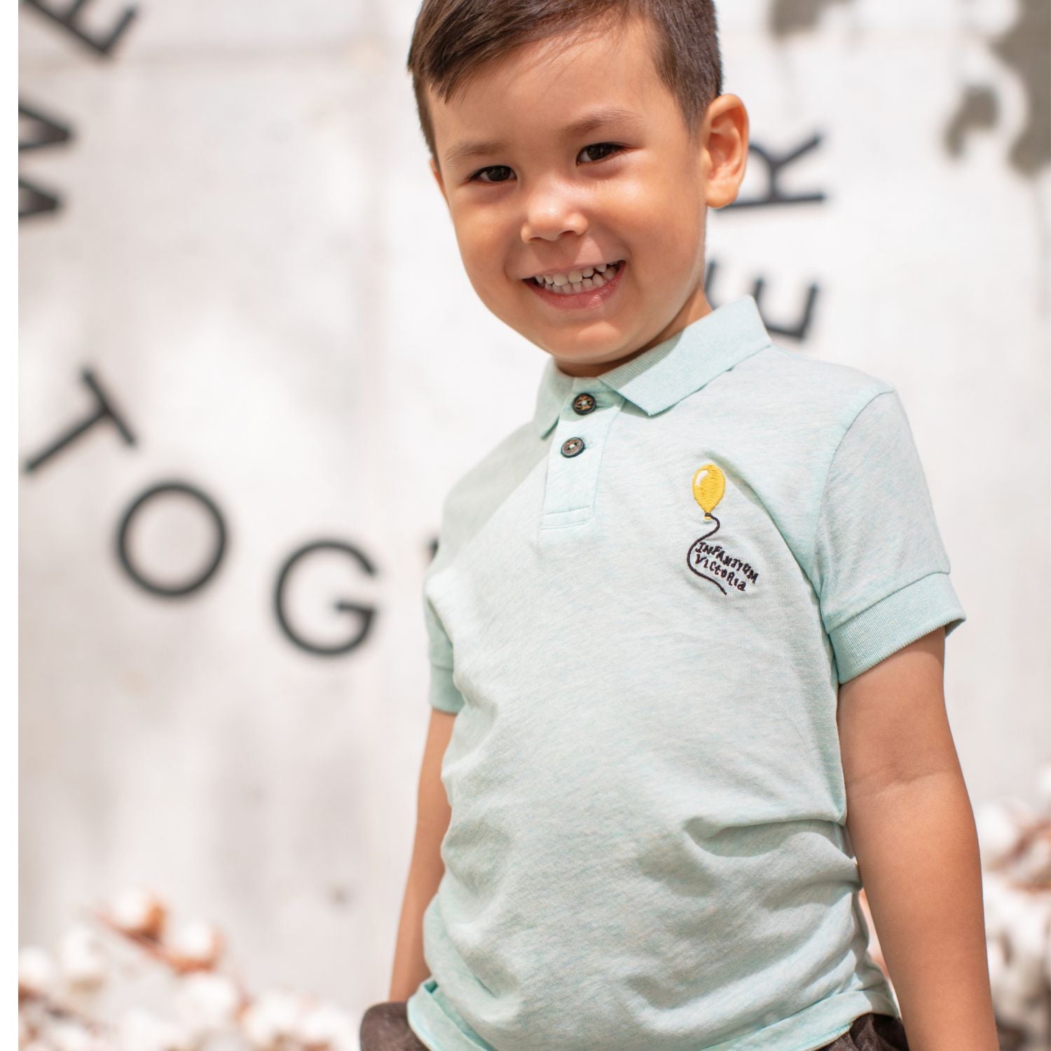 Mint Green Girls and Boys Polo Shirt
