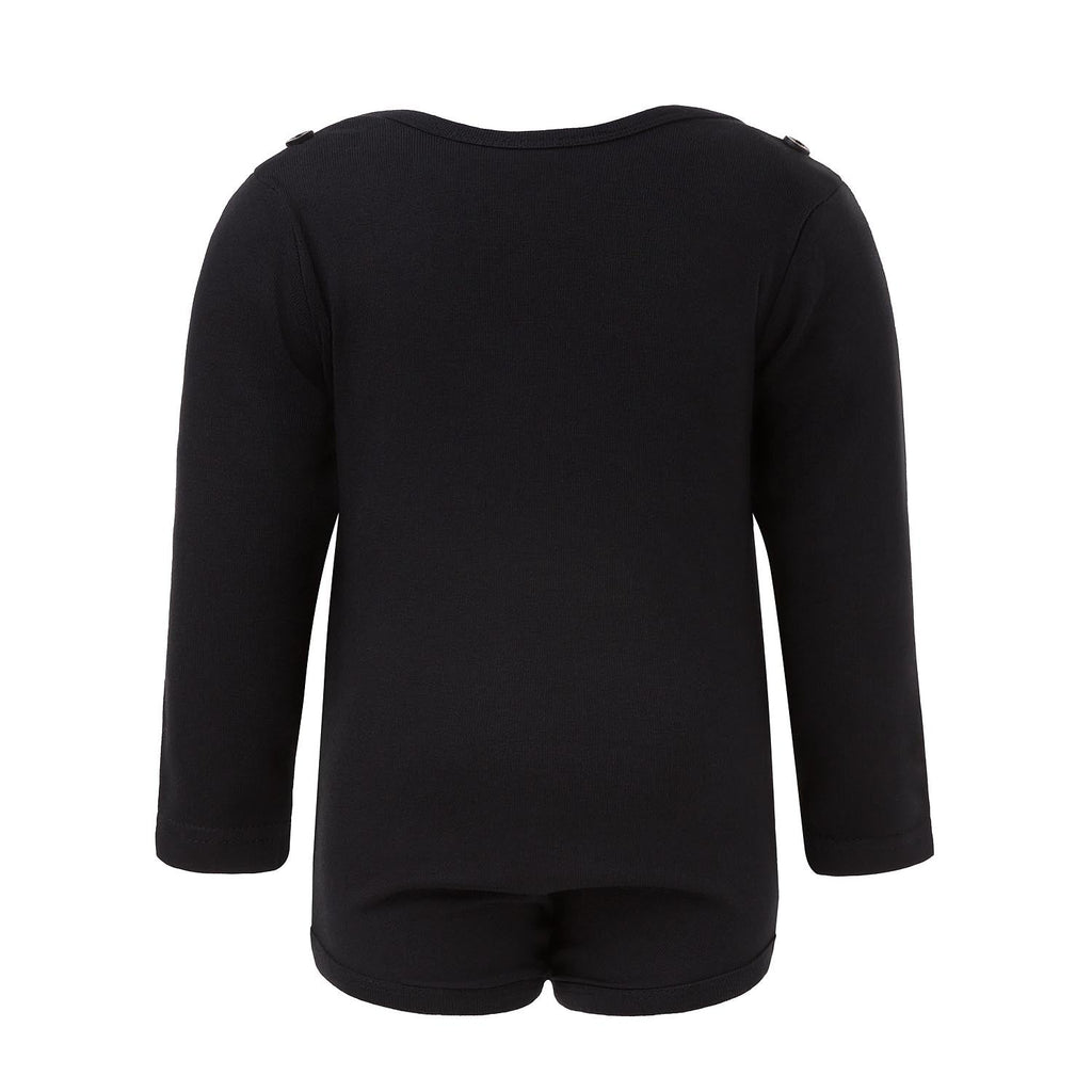 Black Onesie with Green Elements