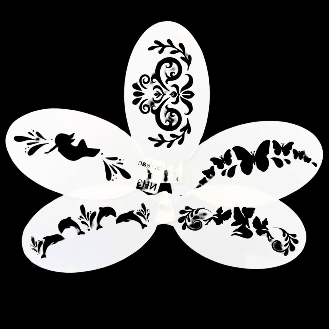 Face Painting Stencil Bundle - Crown Collection